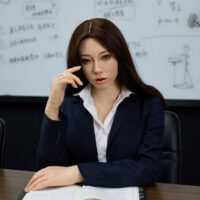 Monique-2: 162cm B-Cup Luxury Seamless Neck Silicone Sex Doll-Clone